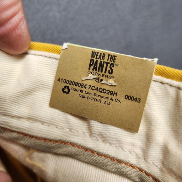 Missouri Tigers Pants Mens 30 NCAA College Classic Khaki Flat Front Dockers D3 - Picture 15 of 15